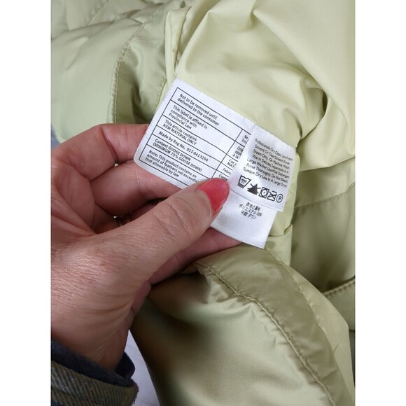 Eddie Bauer Celadon Green Premium Goose Down Puffer Vest Size Large Zip Front - Picture 7 of 7